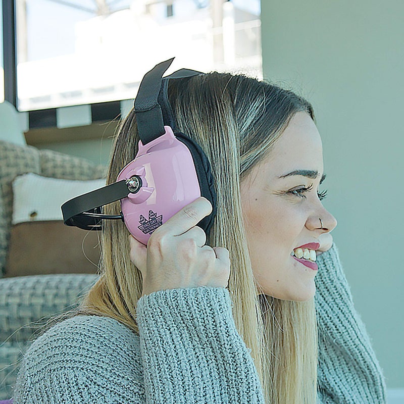 Race Day Electronics Noise-Reducing Race Scanner Headphones - Pink - High-Fidelity Sound, Comfortable Fit, RDE-058-PINK - Image 5